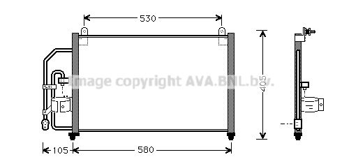 AVA QUALITY COOLING Конденсатор, кондиционер DW5012